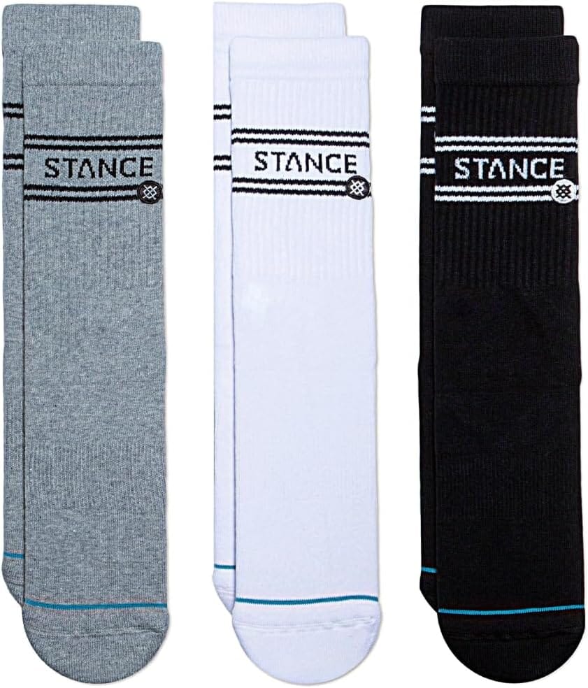 STANCE Basic Quarter 3 Pack Socks Multi Men's Socks Stance 