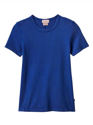 BRIXTON Women's Carefree Organic Garment Dyed Slim Crew T-Shirt Surf The Web Women's T-Shirts Brixton 