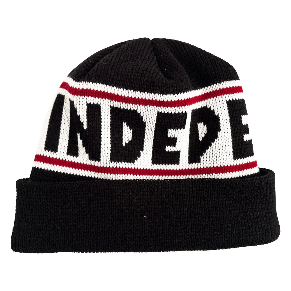 INDEPENDENT Bar Logo Beanie Black Men's Beanies Independent 