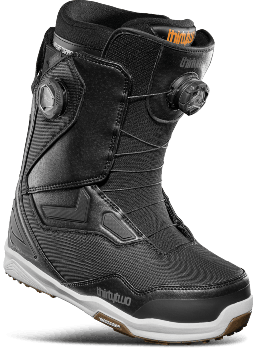 THIRTYTWO TM-2 Double BOA Snowboard Boots Black/White/Gum 2025 Men's Snowboard Boots Thirtytwo 