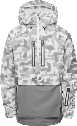 THIRTYTWO Light X Walker Anorak Snowboard Jacket White/Camo 2025 Men's Snow Jackets Thirtytwo 