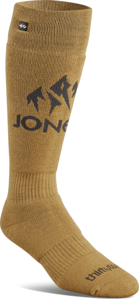 THIRTYTWO Merino X Jones ASI Snowboard Socks Gold Men's Snowboard Socks Thirtytwo 