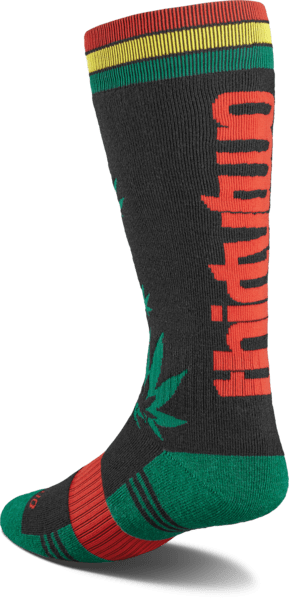 THIRTYTWO TM Merino Snowboard Socks Black/Green Men's Snowboard Socks Thirtytwo 