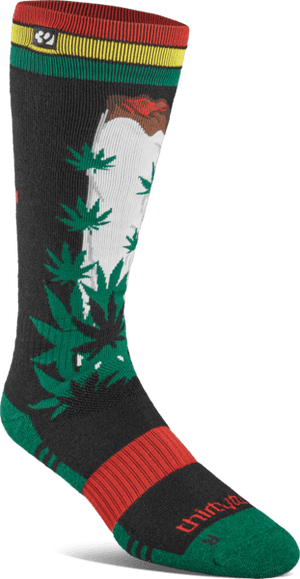 THIRTYTWO TM Merino Snowboard Socks Black/Green Men's Snowboard Socks Thirtytwo 