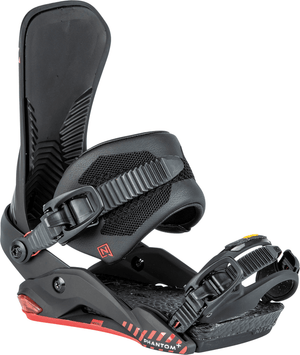 NITRO Phantom+ Snowboard Bindings Ultra Black 2025 Men's Snowboard Bindings Nitro 