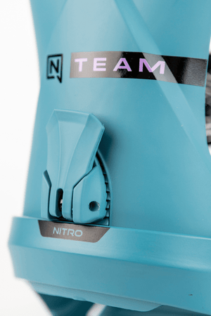 NITRO Team Snowboard Bindings Midtnight Turquoise 2025 Men's Snowboard Bindings Nitro 