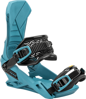 NITRO Team Snowboard Bindings Midtnight Turquoise 2025 Men's Snowboard Bindings Nitro 