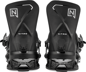 NITRO Phantom Snowboard Bindings Ultra Black 2025 Men's Snowboard Bindings Nitro 