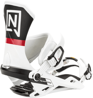 NITRO Team Pro Snowboard Bindings White 2025 Men's Snowboard Bindings Nitro 