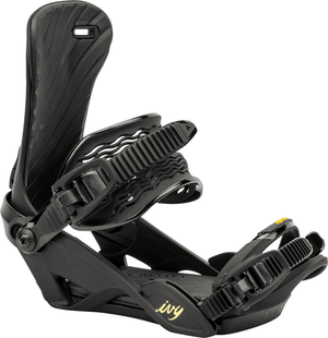 NITRO Women's Ivy Snowboard Bindings Ultra Black 2025 Women's Snowboard Bindings Nitro 