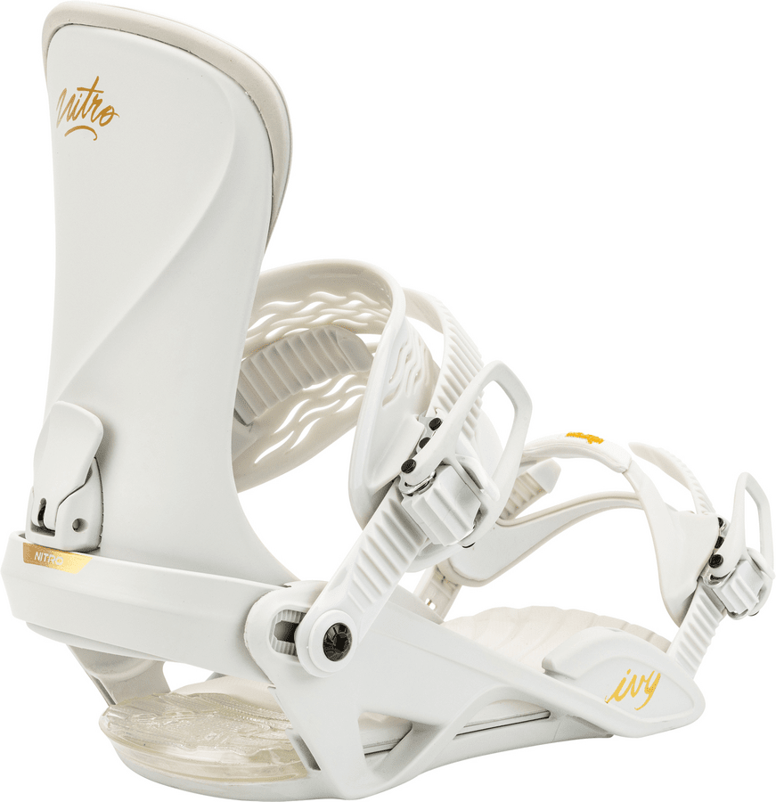 NITRO Women's Ivy Snowboard Bindings Off-White 2025 Women's Snowboard Bindings Nitro 