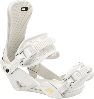 NITRO Women's Ivy Snowboard Bindings Off-White 2025 Women's Snowboard Bindings Nitro 