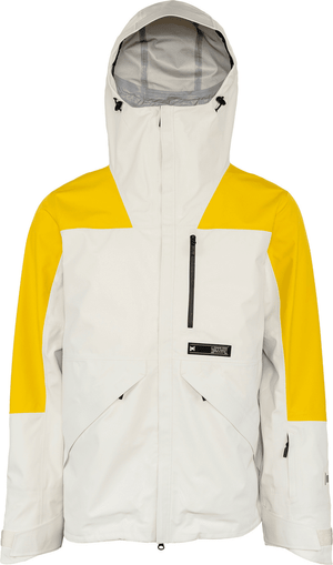 L1 Filmore Snowboard Jacket Cream/Hot Yellow 2025 Men's Snow Jackets L1 