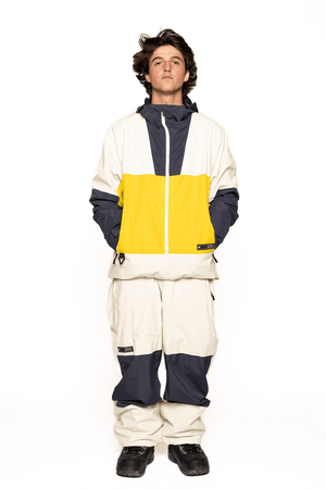 L1 Ventura Snowboard Jacket Cream/Hot Yellow/Storm 2025 Men's Snow Jackets L1 