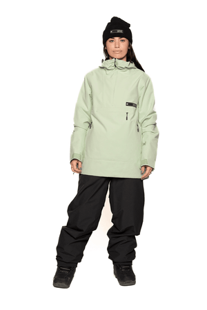 L1 Women's Prowler Snowboard Jacket Green Fog 2025 Women's Snow Jackets L1 