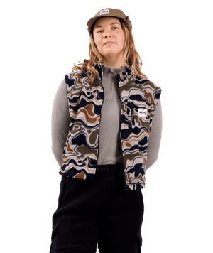 EIVY Women's Boxy Sherpa Vest Curve Camo Women's Vests Eivy 