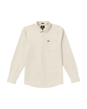 VOLCOM Veeco Oxford Long Sleeve Button Up Dirty White Men's Long Sleeve Button Up Shirts Volcom 