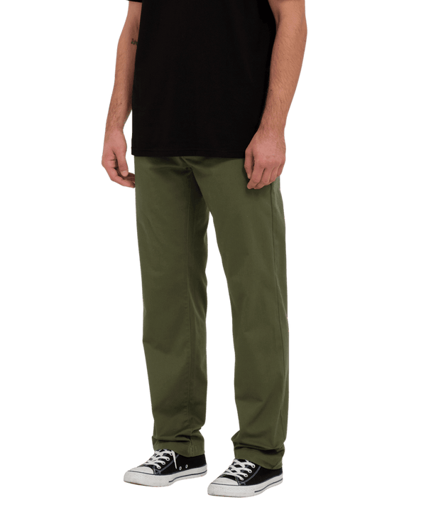 Volcom Frickin Modern Stretch Pants - Duffle Green - Supereight