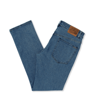 VOLCOM Solver Modern Fit Denim Washed Blue Men's Denim Volcom 