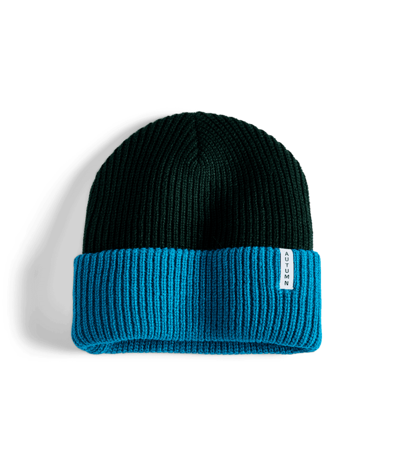 AUTUMN Youth Blocked Y Beanie Teal Boy's Beanies Autumn 