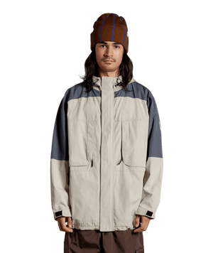 AUTUMN Field Snowboard Jacket Natural/Charcoal 2025 Men's Snow Jackets Autumn 