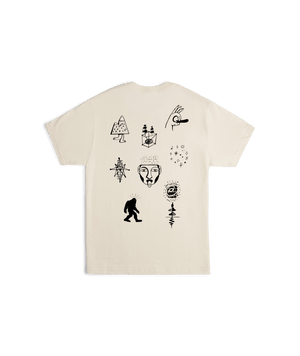 AUTUMN Hieroglyphics T-Shirt Natural Men's Long Sleeve T-Shirts Autumn 