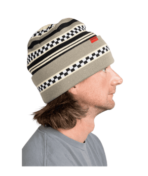 CORDUROY Checkstripe Beanie Stone Grey Men's Beanies Corduroy 