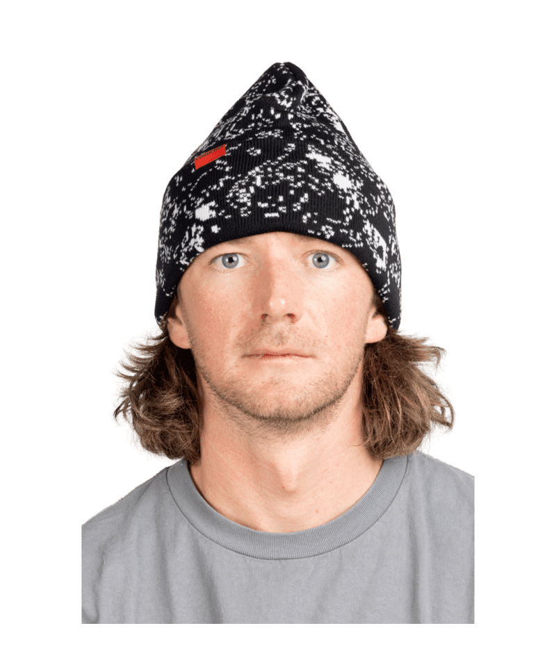 CORDUROY Cell Camo Beanie Black Men's Beanies Corduroy 