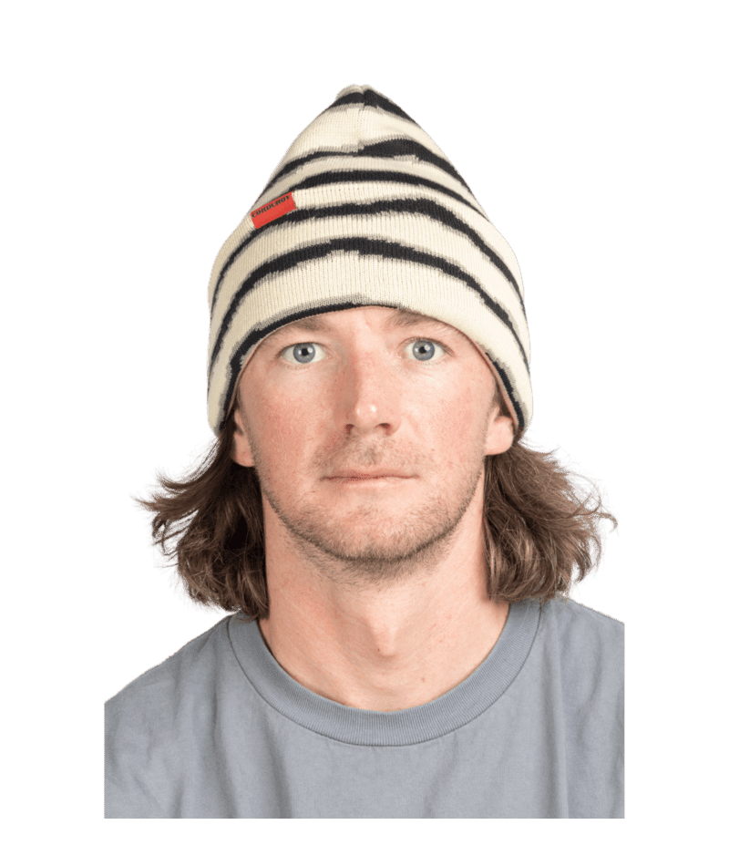 CORDUROY Riped Stripe Beanie Natural Men's Beanies Corduroy 