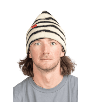 CORDUROY Riped Stripe Beanie Natural Men's Beanies Corduroy 