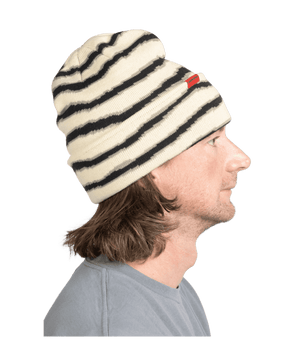 CORDUROY Riped Stripe Beanie Natural Men's Beanies Corduroy 