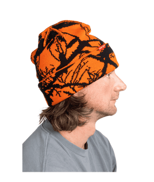 CORDUROY Twig Camo Beanie Safety Orange Men's Beanies Corduroy 