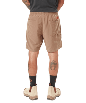 VOLCOM Workwear Slab Elastic Waist Shorts Brindle Men's Walkshorts Volcom 