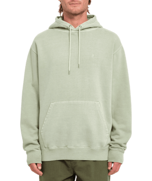 VOLCOM Single Stone PW Pullover Hoodie Green Tea Men's Pullover Hoodies Volcom 