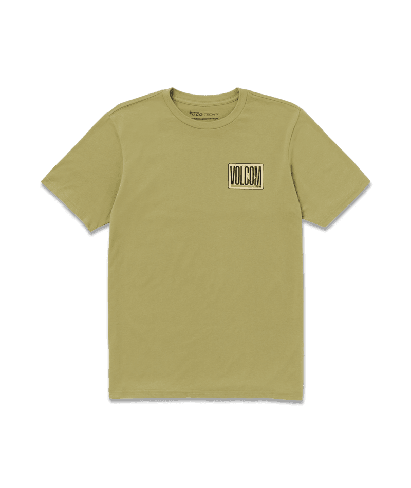 VOLCOM Peripheral Tech T-Shirt Vintage Green Men's Short Sleeve T-Shirts Volcom 