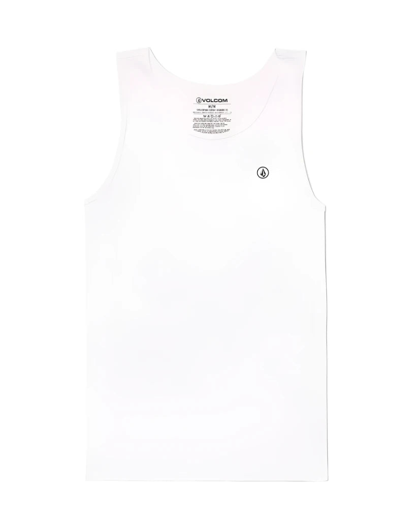 VOLCOM Solid Heather Tank Top White Men's Tank Tops Volcom 