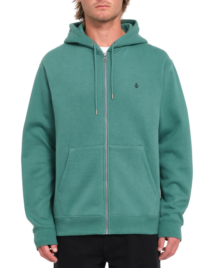 VOLCOM Single Stone Zip Hoodie Sea Green Men's Zip Hoodies Volcom 