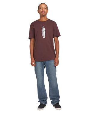 VOLCOM Held T-Shirt Merlot Men's Short Sleeve T-Shirts Volcom 