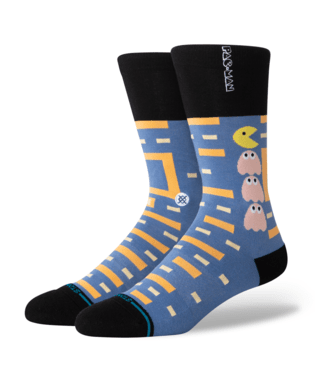 STANCE Pac-Man X Stance Power Pellet Crew Socks Blue Men's Socks Stance 