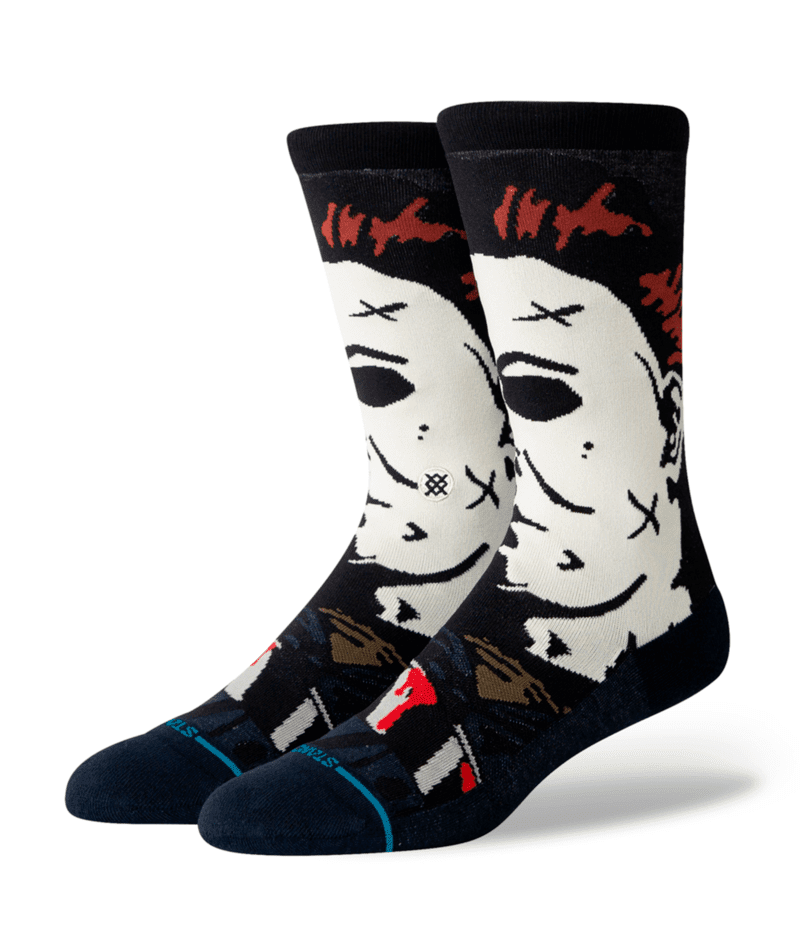 STANCE Michael Myers Crew Socks Navy Men's Socks Stance 