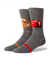 STANCE Pixar X Stance Kachow Crew Socks Dark Grey Men's Socks Stance 