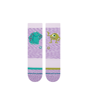 STANCE Pixar X Stance Scare Floor Crew Socks Lavender Men's Socks Stance 