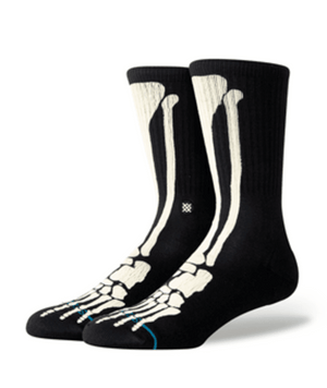 STANCE Bones Crew Socks Black Men's Socks Stance 