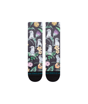 STANCE Todd Francis X Stance Just Flocked Crew Socks Black Men's Socks Stance 