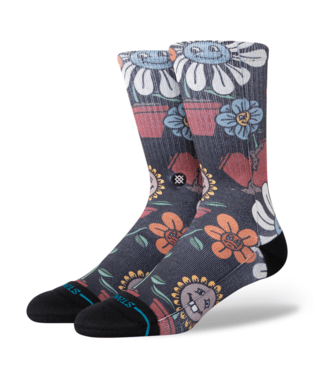 STANCE Planted Crew Socks Black Men's Socks Stance 