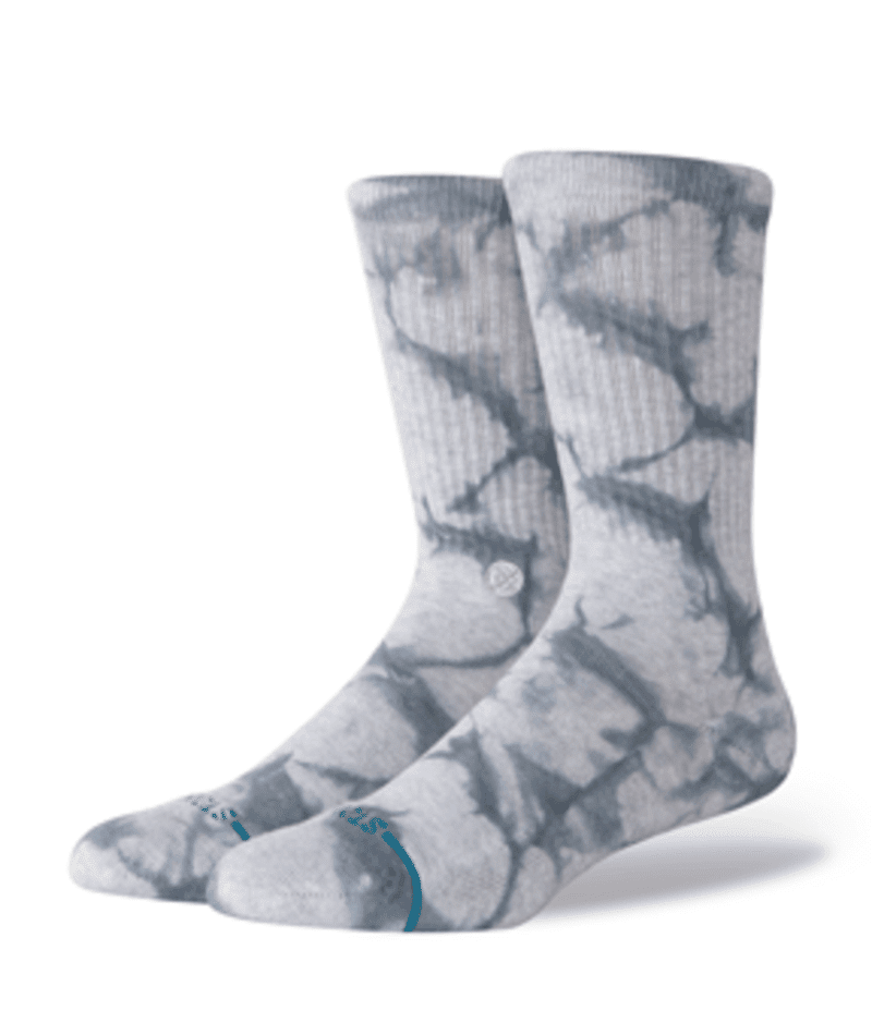 STANCE Icon Dye Crew Socks Grey Men's Socks Stance 