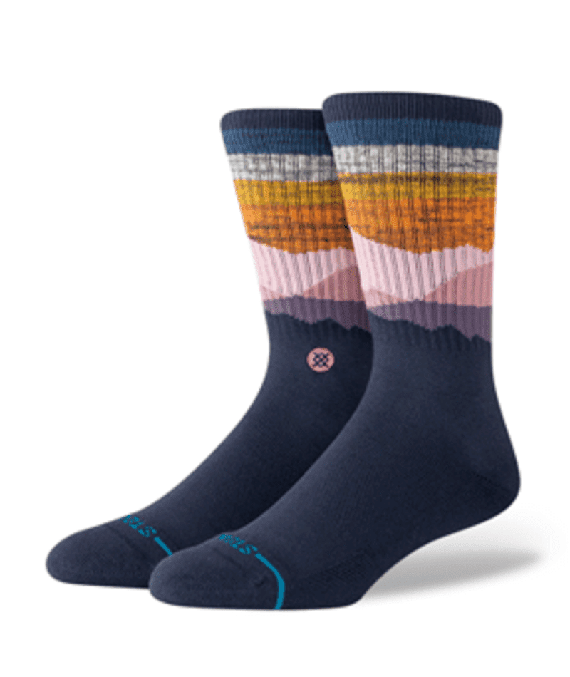 STANCE Saddleback Crew Socks Navy Men's Socks Stance 