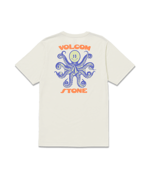 VOLCOM Octoparty T-Shirt Off White Heather Men's Short Sleeve T-Shirts Volcom 