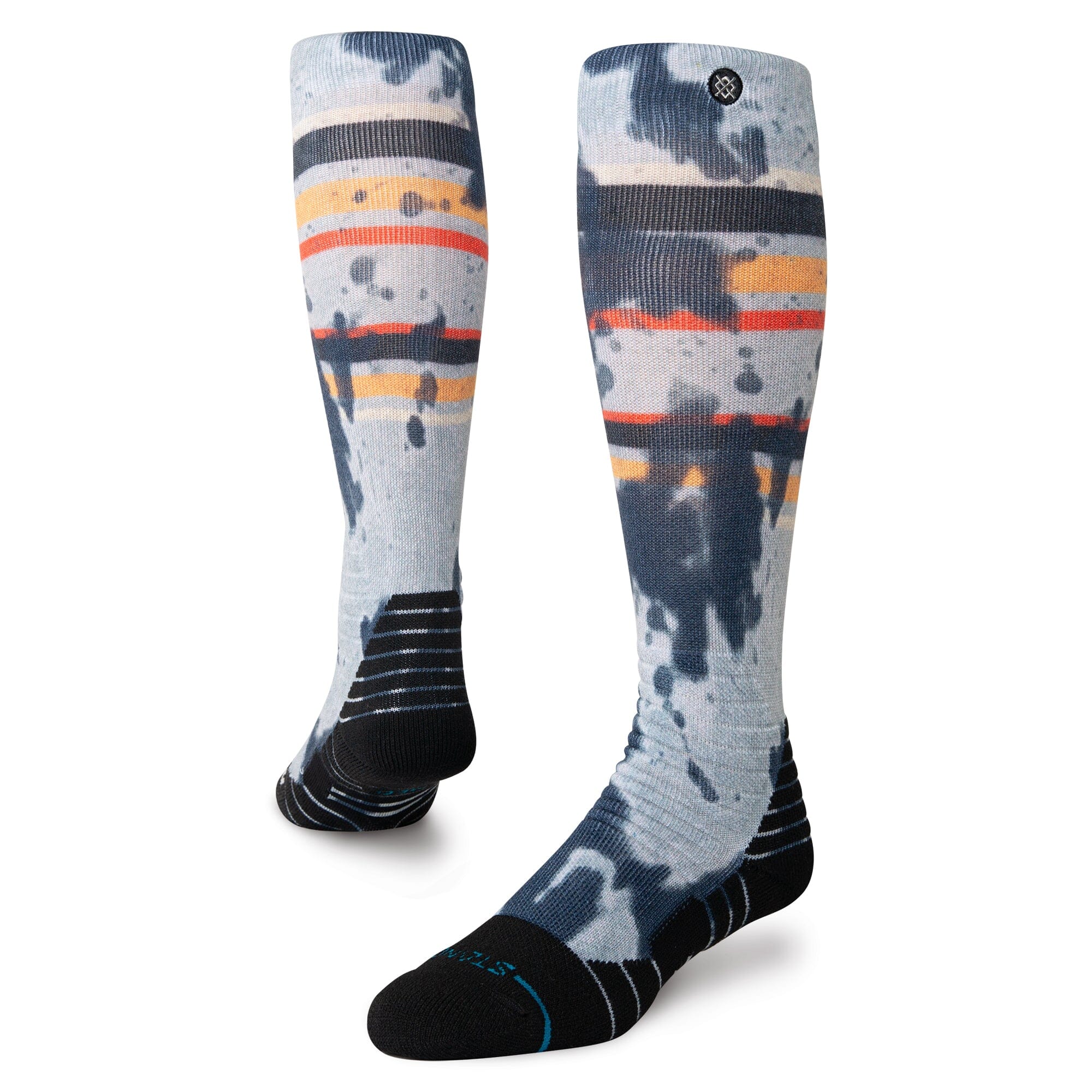 STANCE Brong Snow Socks Grey/Red Men's Snowboard Socks Stance 