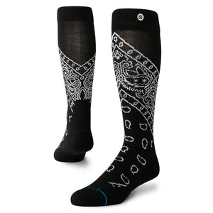 STANCE Barrio Wool Snow Socks Black Men's Snowboard Socks Stance 